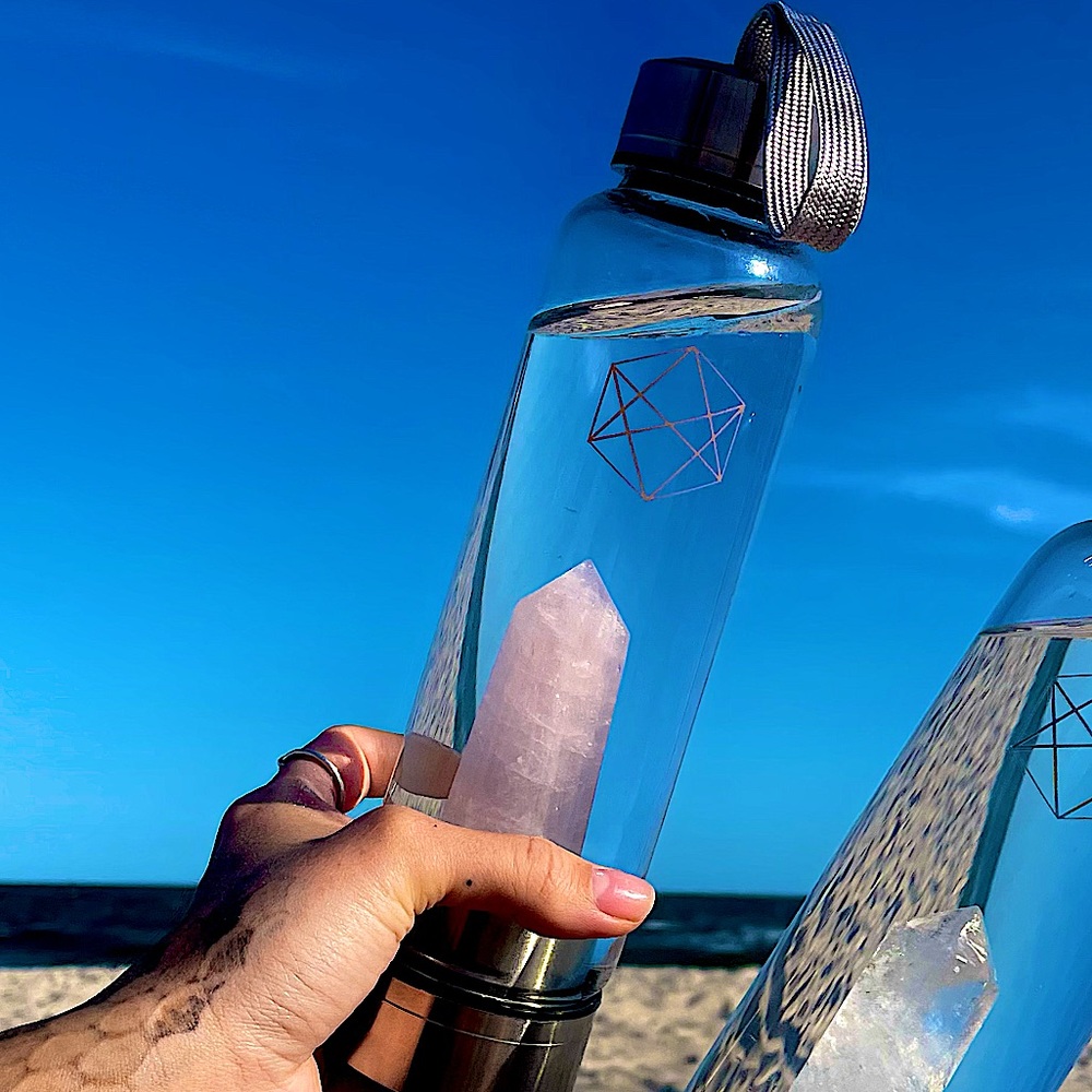 Rose Quartz Water Bottle